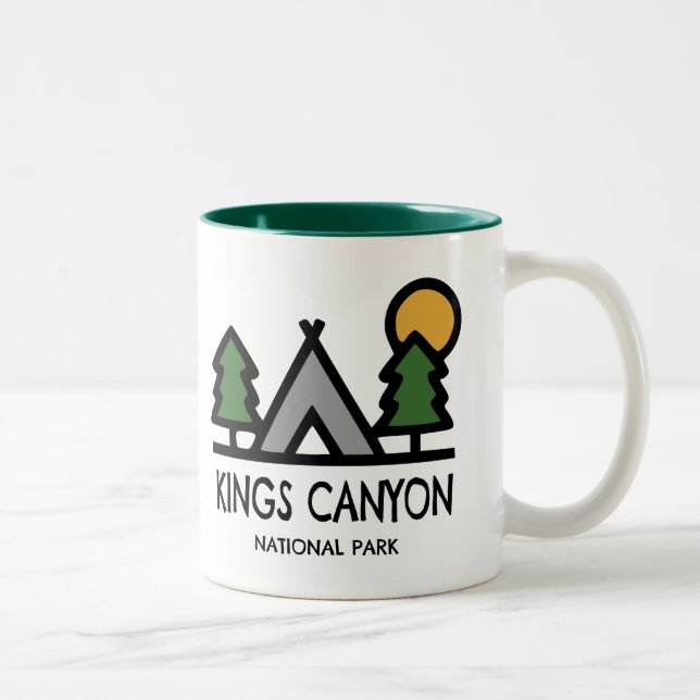 Tasse 2 Couleurs Parc national de Kings Canyon (Droit)