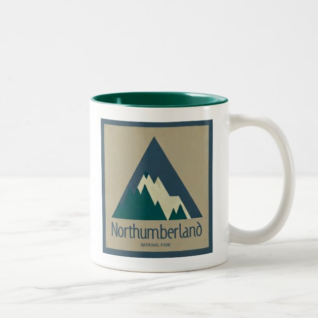 Tasse 2 Couleurs Parc national de Northumberland Rustique (Droit)
