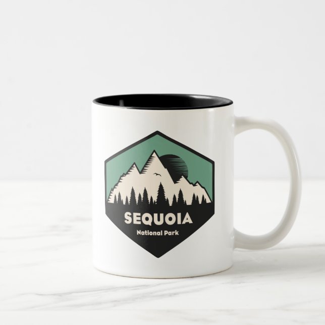 Tasse 2 Couleurs Parc national de Sequoia (Droit)
