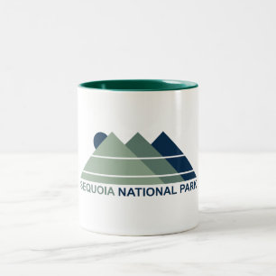 Tasse 2 Couleurs Parc national de Sequoia Mountain Sun
