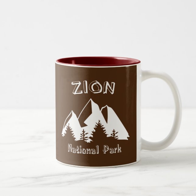 Tasse 2 Couleurs Parc national de Zion (Droit)