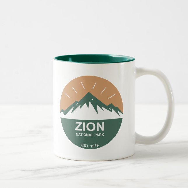 Tasse 2 Couleurs Parc national de Zion (Droit)