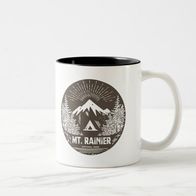Tasse 2 Couleurs Parc national du Mont-Rainier (Droit)