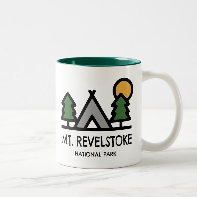Tasse 2 Couleurs Parc national du Mont-Revelstoke (Droit)