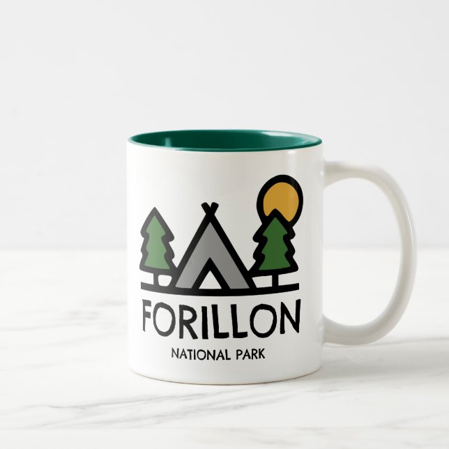 Tasse 2 Couleurs Parc national Forillon (Droit)