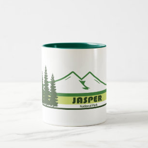 Tasse 2 Couleurs Parc national Jasper Grandes vertes