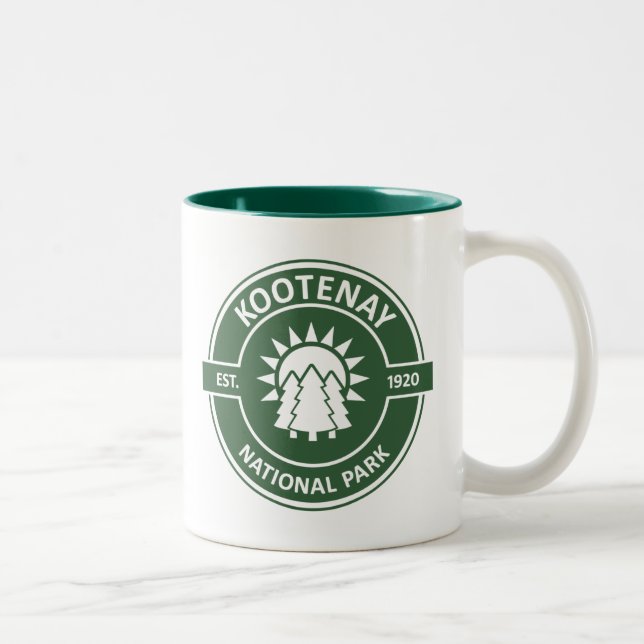 Tasse 2 Couleurs Parc national Kootenay (Droit)