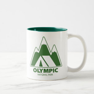 Tasse 2 Couleurs Parc national olympique Montagnes Camping