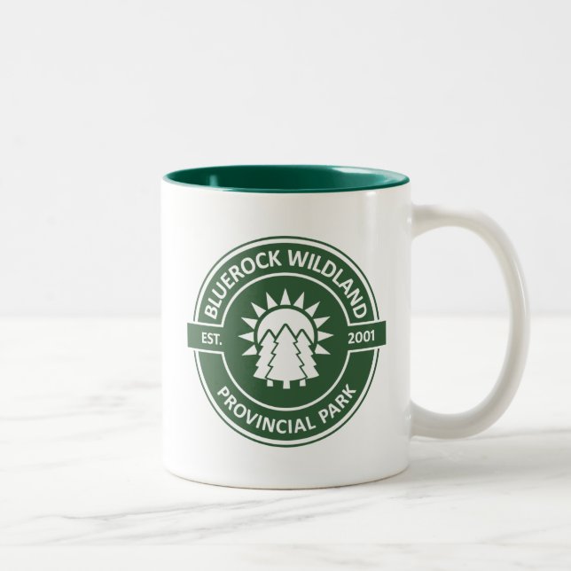 Tasse 2 Couleurs Parc provincial Bluerock Wildland Sun Trees (Droit)