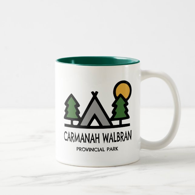 Tasse 2 Couleurs Parc provincial Carmanah Walbran (Droit)