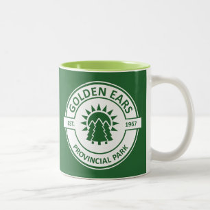 Tasse 2 Couleurs Parc provincial Golden Ears Arbres Soleil