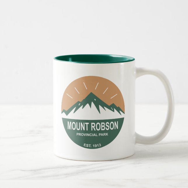 Tasse 2 Couleurs Parc provincial Mount Robson (Droit)