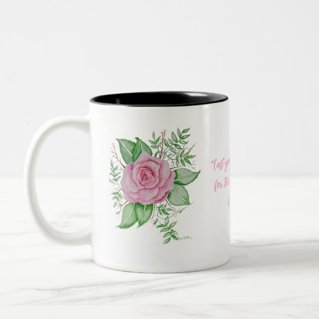 Tasse 2 Couleurs Parlez à Jésus PInk Rose (Gauche)