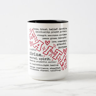 Tasse 2 Couleurs Paroles de foi inspirantes