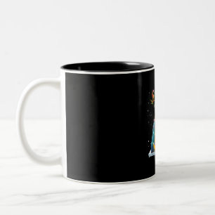 Tasse 2 Couleurs Parrot Reindeer Xmas Ornements de Noël légers