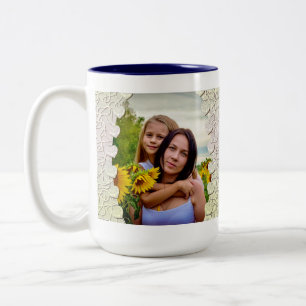 Tasse 2 Couleurs Parties scintillant personnalisée Conception d'env