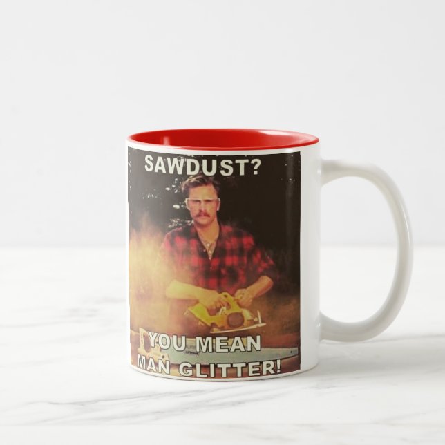 Tasse 2 Couleurs Parties scintillantes d'homme (Droit)