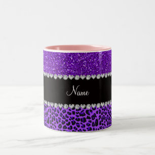 Tasse 2 Couleurs Parties scintillantes pourpres d'indigo pourpre