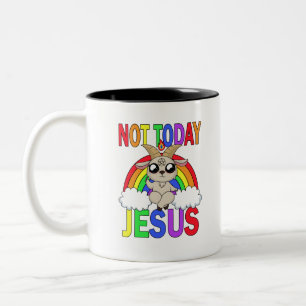 Tasse 2 Couleurs Pas aujourd'hui Jésus