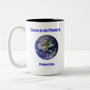 Tasse 2 Couleurs Pas de planète B