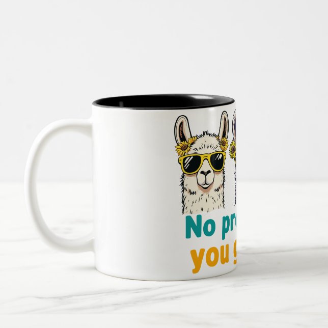 Tasse 2 Couleurs Pas de Prob-Llama (Gauche)