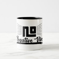 Pas de vibrations négatives Image graphique noire