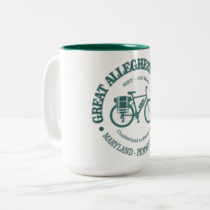 Tasse 2 Couleurs Passage du Grand Allegheny (cyclisme)