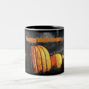 Tasse 2 Couleurs Patch Citrouille Halloween