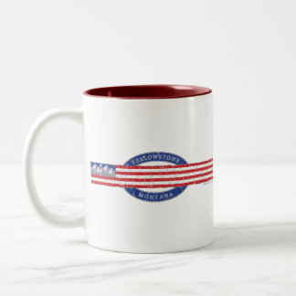 Tasse 2 Couleurs Patriotic Yellowstone Montana