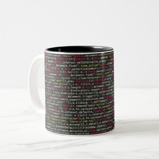 Tasse 2 Couleurs Patters de Developer (Devant gauche)