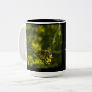 Tasse 2 Couleurs Pause café abeille très occupée