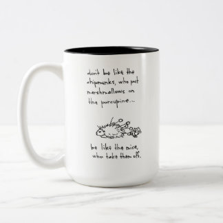 Tasse 2 Couleurs Pauvre Porc-Épic