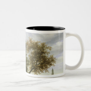 Tasse 2 Couleurs Paysage boisé de rivière