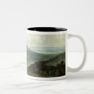 Tasse 2 Couleurs Paysage de rivière, 1697