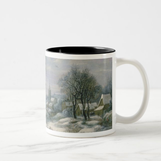 Tasse 2 Couleurs Paysage d'hiver (Droit)