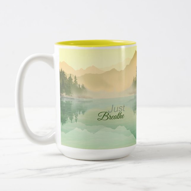 Tasse 2 Couleurs Paysage forestier des monts Citrus (Gauche)