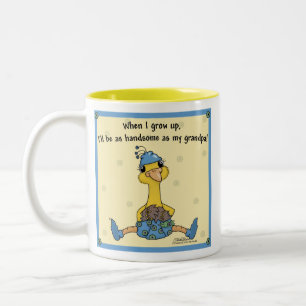 Tasse 2 Couleurs Peachick Handsome comme grand-père
