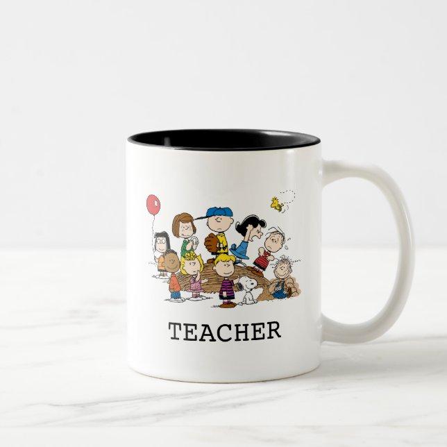 Tasse 2 Couleurs Peanuts | The Gang Teacher (Droit)
