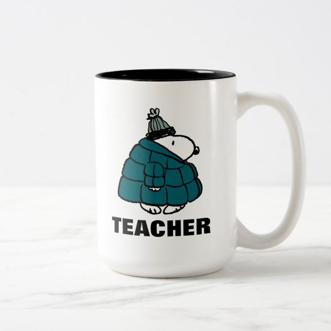 Tasse 2 Couleurs Peanuts | Warm & Cozy Teacher (Droit)
