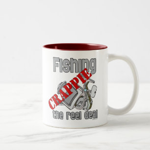 Tasse 2 Couleurs Pêche Crappie Le Reel Deal Sérieux Pêche