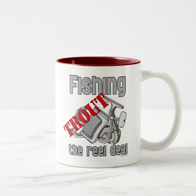 Tasse 2 Couleurs Pêcher La Truite L'affaire Reel (Droit)
