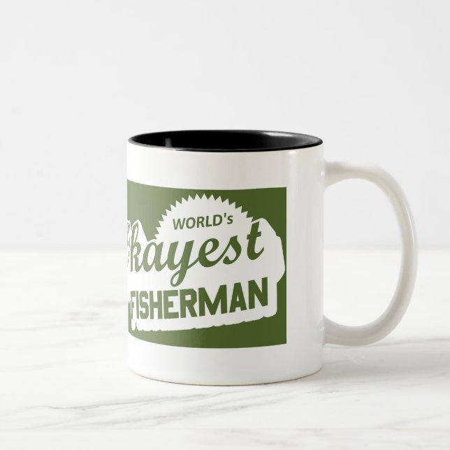 Tasse 2 Couleurs Pêcheur d'Okayest du monde (Droit)
