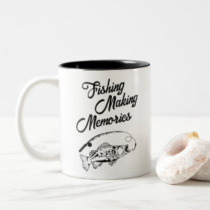 Tasse 2 Couleurs Pêcheur Histoires de pêche Fête des Pères Pêche
