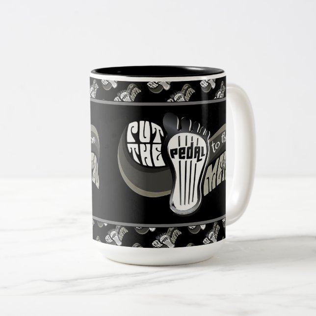 Tasse 2 Couleurs Pédale Au Métal (Devant droit)
