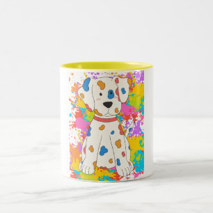Tasse 2 Couleurs peindre chien