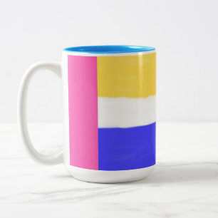 Tasse 2 Couleurs peinture abstraite moderne