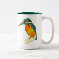Peinture d'aquarelle d'oiseau de martin-pêcheur