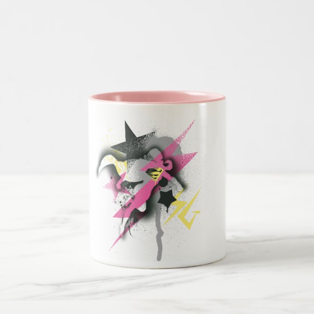 Tasse 2 Couleurs Peinture de pulvérisation Supergirl (Centre)
