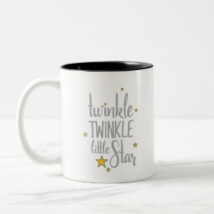 Tasse 2 Couleurs Pépinière tirée à la main rimes Image Twinkle