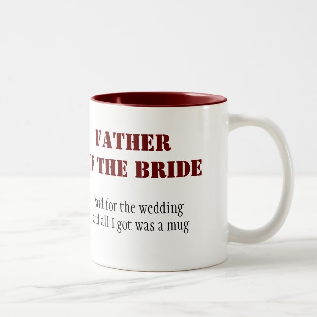 Tasse 2 Couleurs Père de la jeune mariée (Droit)